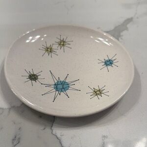 Retro Starburst Ceramic Small Plate Franciscan
